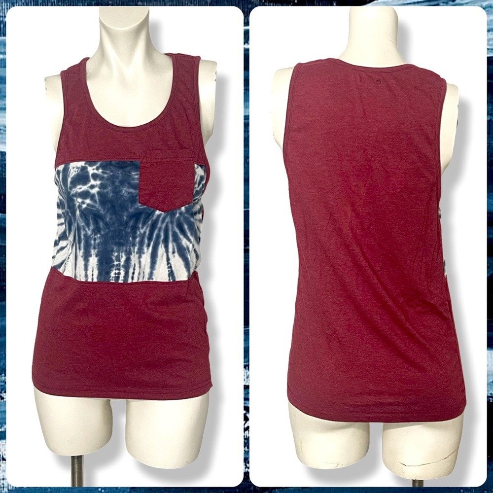 Earthbound Color Block Tie-Dye Tank Top S